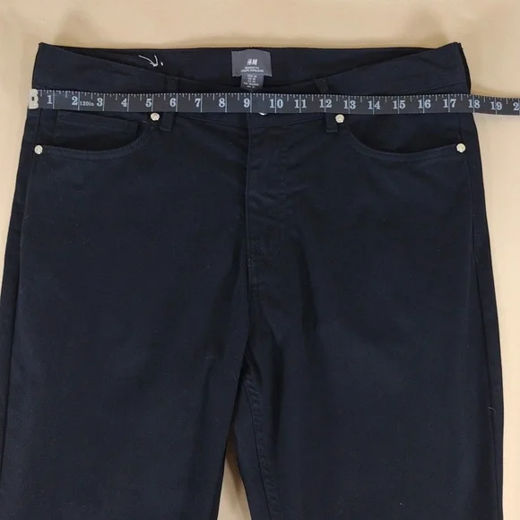 H&M Women's Black Skinny Cotton Stretchy Casual Modern Streetwear Everyday Jeans - Picture 7 of 11